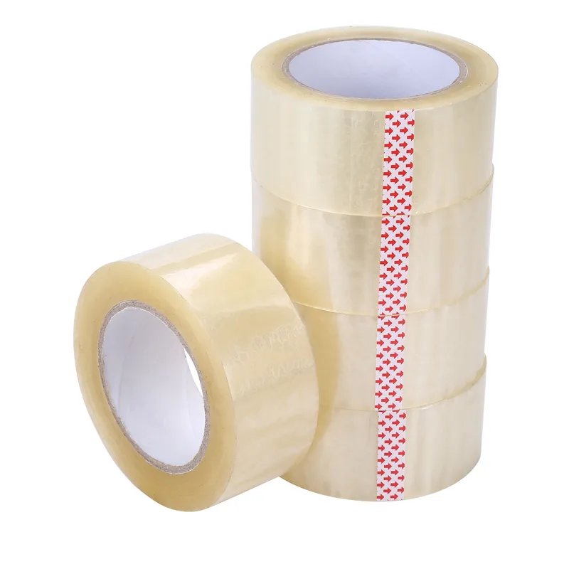 Factory wholesale Self Adhesive Tape Bopp Jumbo Roll Cintas Adhesiva Transparent Clear Brown Packing Tape for Sealing Carton