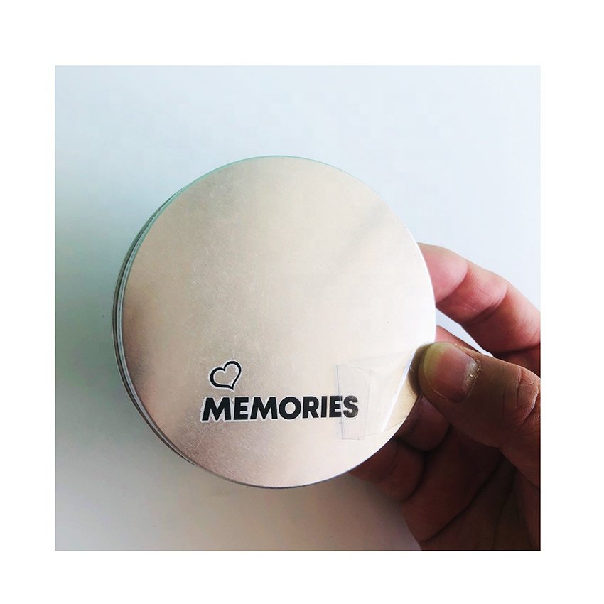 Permanent adhesive custom adhesive logo stickers 3D logo UV transfer labels