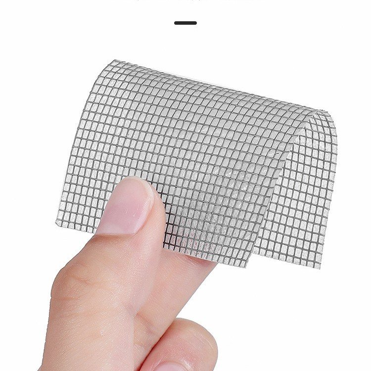 Strong Self Adhesive Waterproof Black Anti insect Fiberglass Mesh Covering Repair Window Patching Screen Repair Tape
