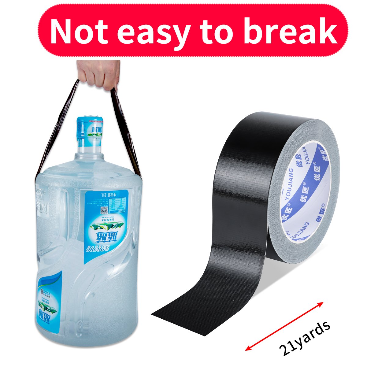 YOUJIANG Customizable Black Gaffer Matte Duct Tape Adhesive Paper & Film cloth duct tape