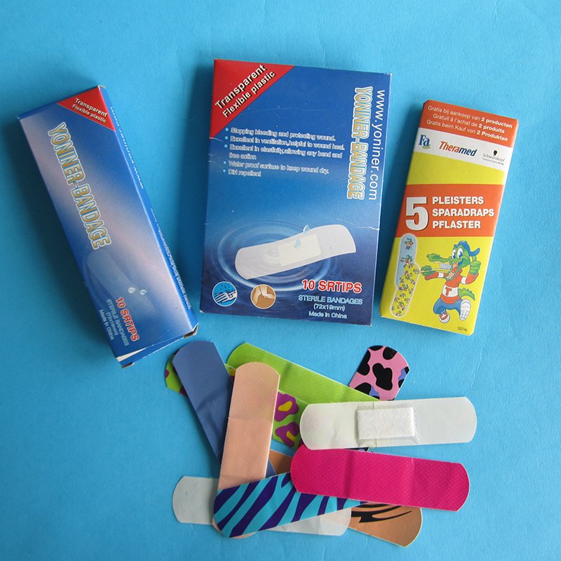 Colorful style elastic fabric hot sale waterproof cartoon wound plaster adhesive