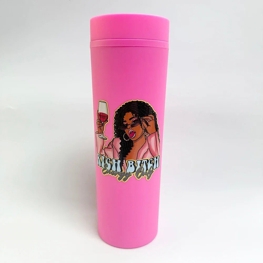 Customized Waterproof Adhesive Sticker Glass Bottle Shaped Copper Material for Gift & Craft Model DC Accepts Custom Orders