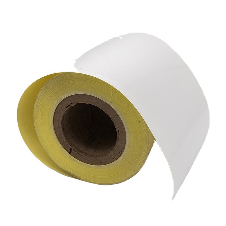 Manufacturer Adhesive Sticker Paper Glossy White Cast Coated Paper Sticker Roll