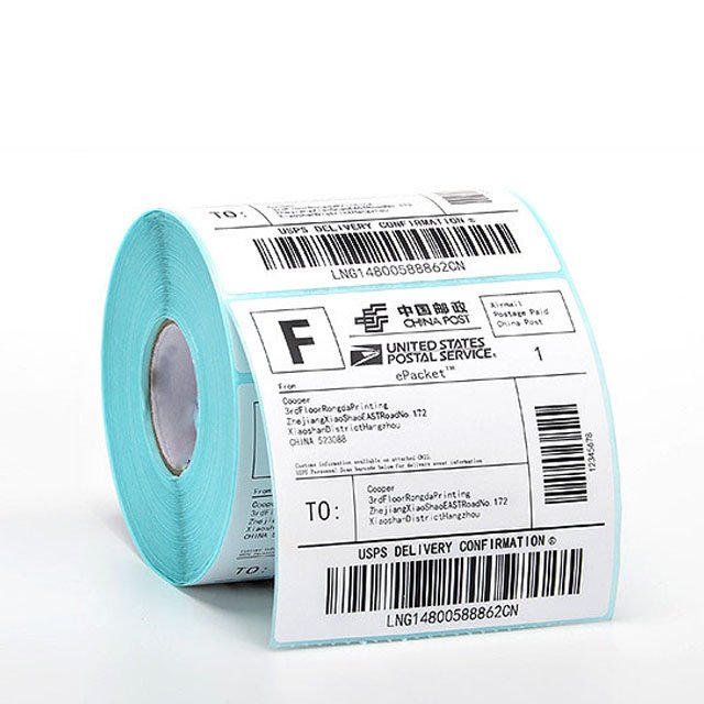 Factory wholesale Custom 4*6 labels thermal sticker Self adhesive label bar code paper