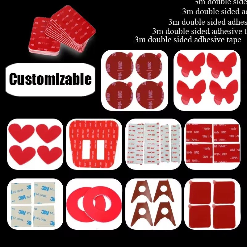 Yeejyun Die cut Solvent Glue Heavy Duty Strong Adhesive Bonding Waterproof Double Sided PE Foam Tape
