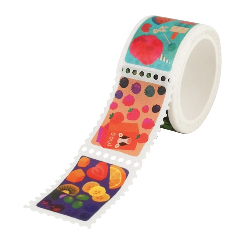 Skyline Custom Paper Adhesive Roll Labels Round Kraft Thank You Stickers