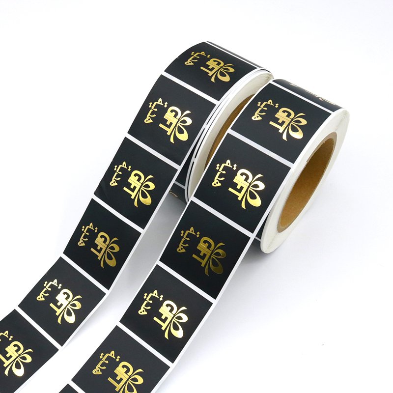 Skyline Custom Paper Adhesive Roll Labels Round Kraft Thank You Stickers