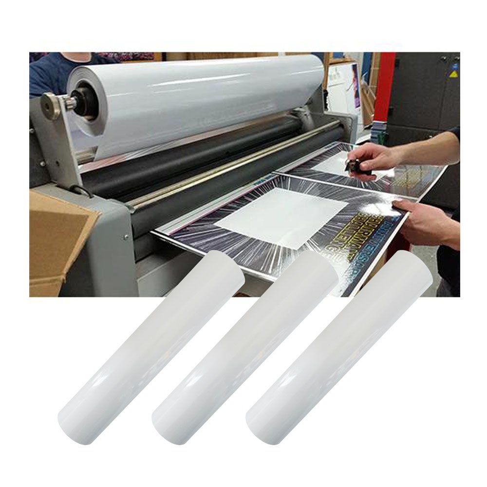 Self adhesive transparent vinyl lamination roll matte paper laminated plastic film