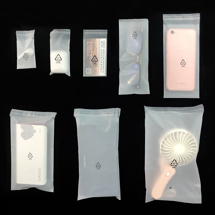 CPE Plastic Bag CPE Adhesive Sealing Bag Soft Touch Packaging Bag for Protecting Battery