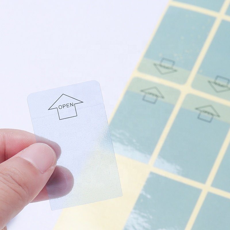 Custom printing inkjet transparent sticker waterproof transparent oil proof sticker roll clear sticker sheets transparent spices