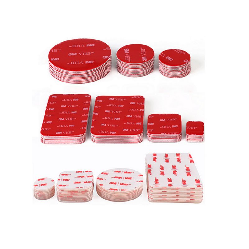 die cut adhesive tape acrylic double anti slip sticky pads pre-cut mounting foam 4991 adhesive pad
