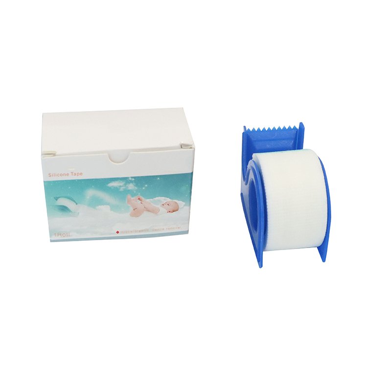 BLUENJOY Best Sell Medical Grade Adhesive Silicone Eyelash Tape Non Woven Silicone Tape