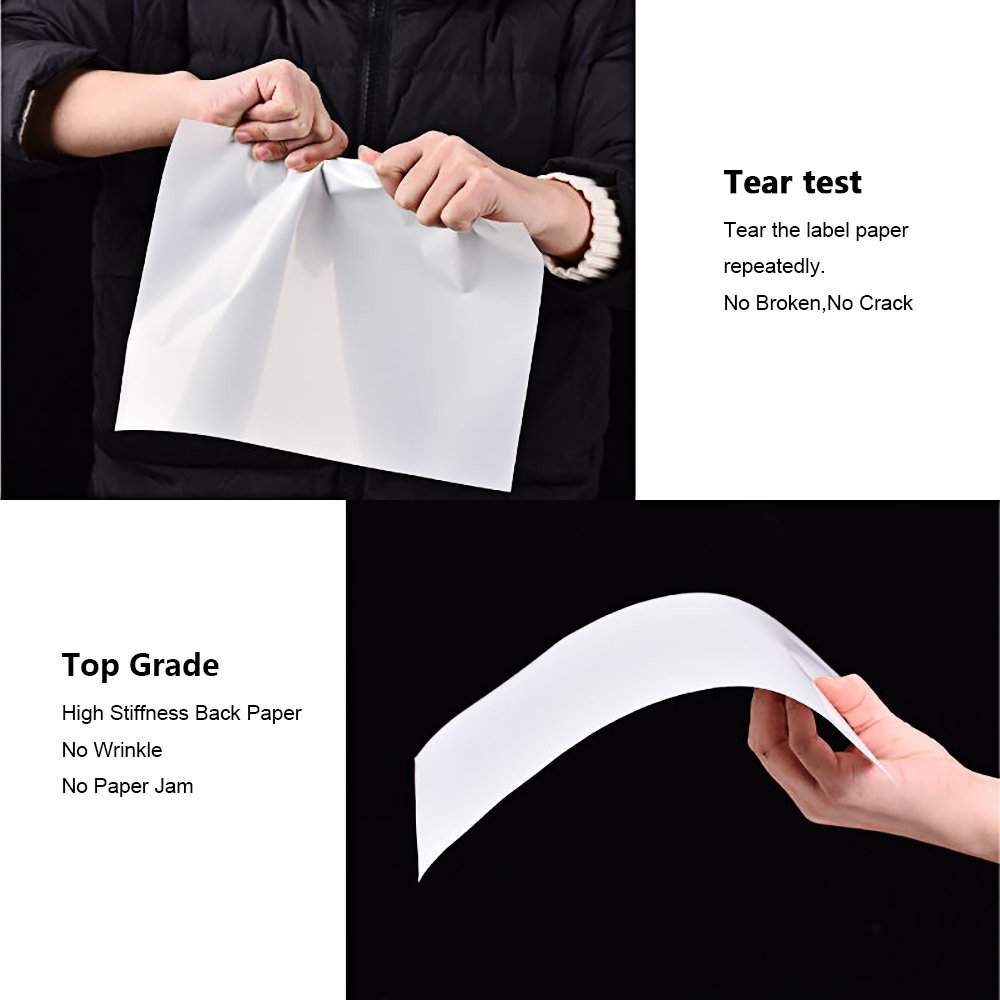 A4 Adhesive Glossy waterproof flat Inkjet A4 vinyl sticker printer label Paper
