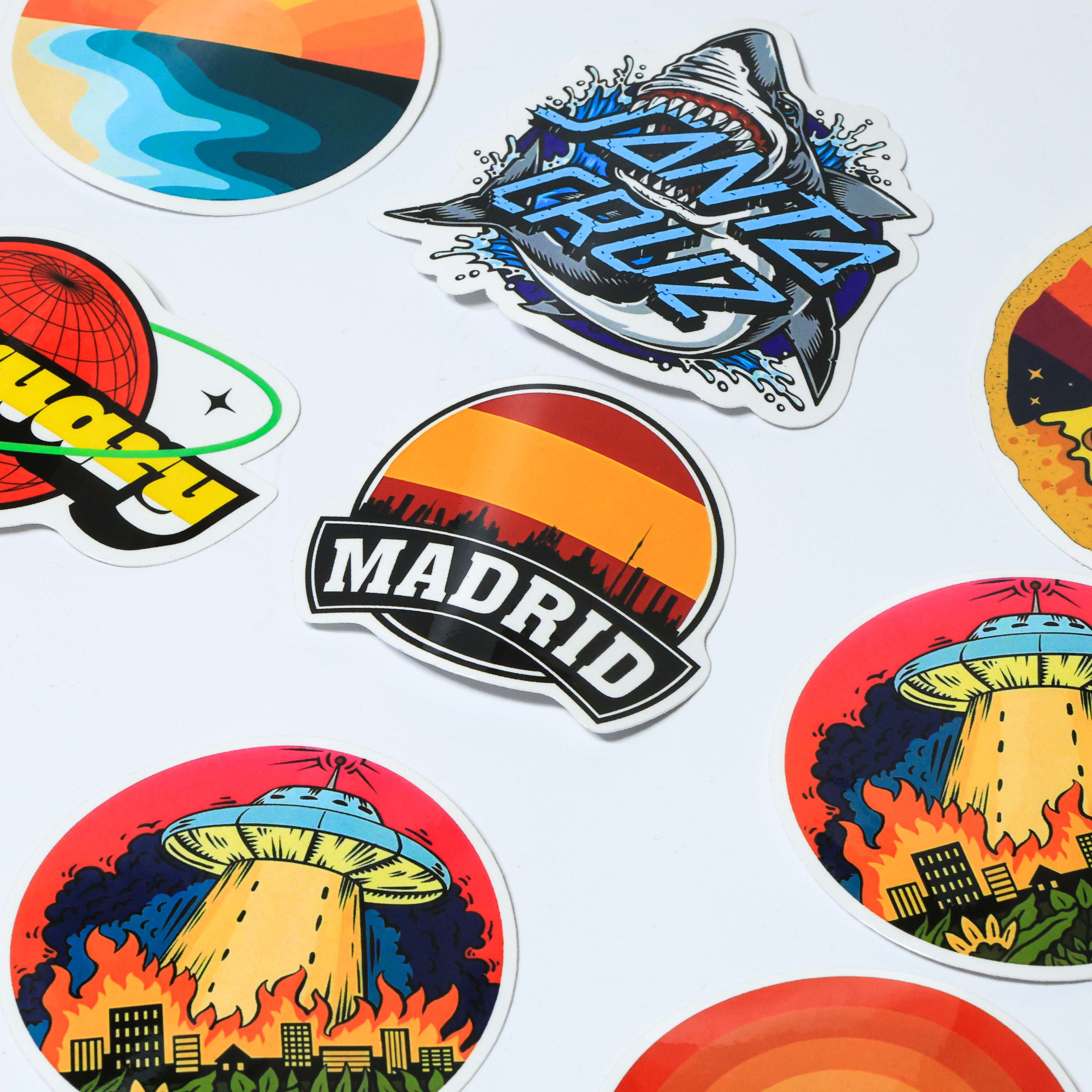 Custom Printed Waterproof Vinyl Stickers Die Cut PVC Adhesive Packaging Labels