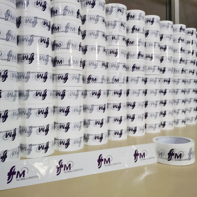 Premium Adhesive 2inch Custom Printed Opp Bopp Shipping Packing Packaging Tape With Logo