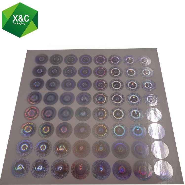 Holo3dam Sticker Custom Seriasilverer Laser 3D Packaging PVC Adhesive Sticker Lip Gloss Labels Custom Sticker 5 Working Days