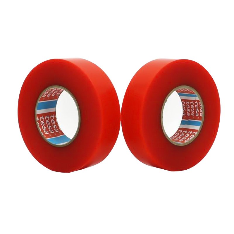 Tesa 4965 red polyester film double sided transparent PET film tape Product Features adhesive tape