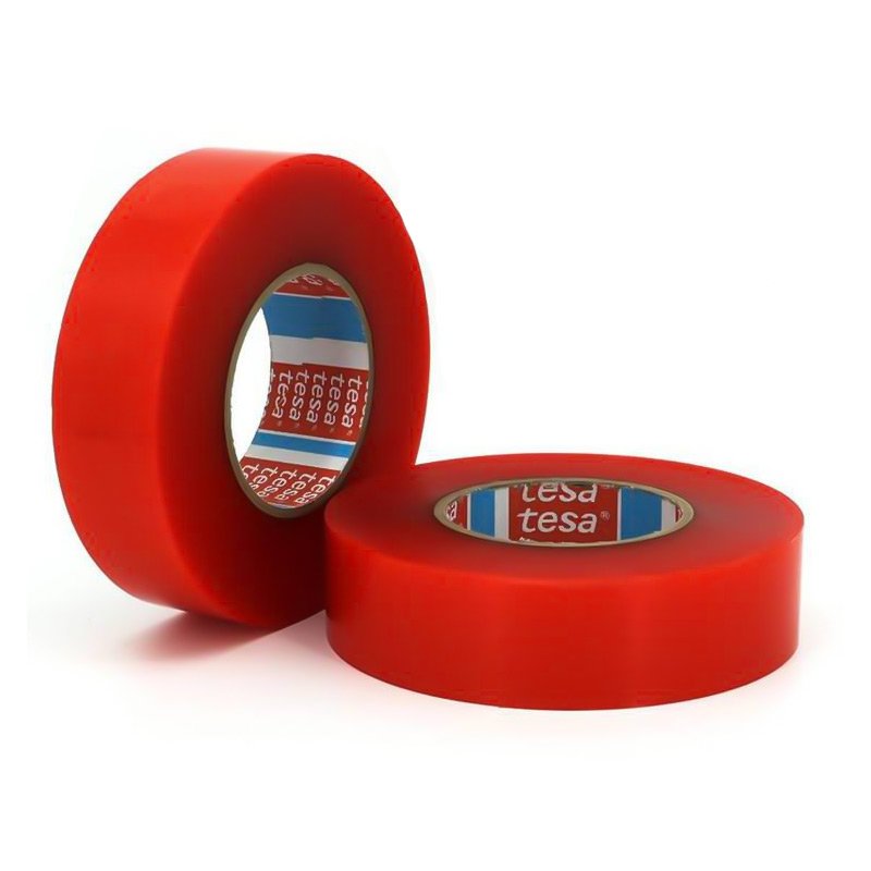 Tesa 4965 red polyester film double sided transparent PET film tape Product Features adhesive tape