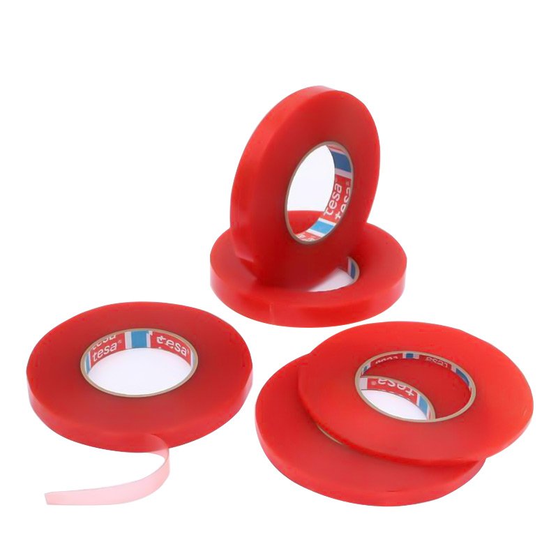 Tesa 4965 red polyester film double sided transparent PET film tape Product Features adhesive tape
