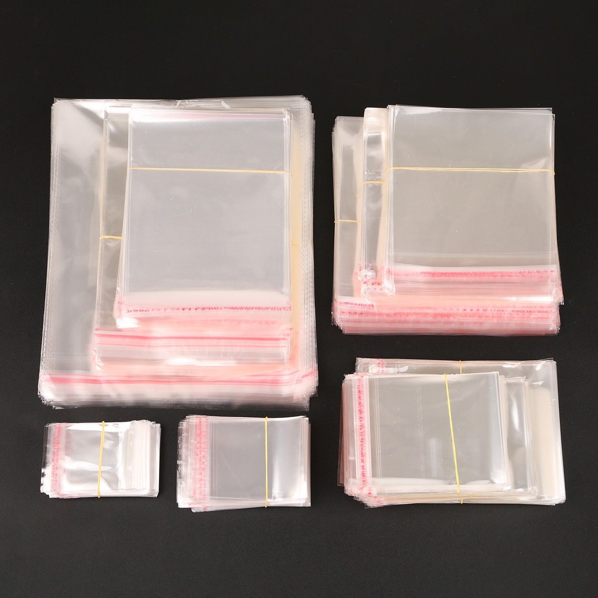 Custom Poly Bag Packaging Clear Plastic Poly Opp Packaging Bags For Candy Lollipop Cookie packing Wedding Party Gift