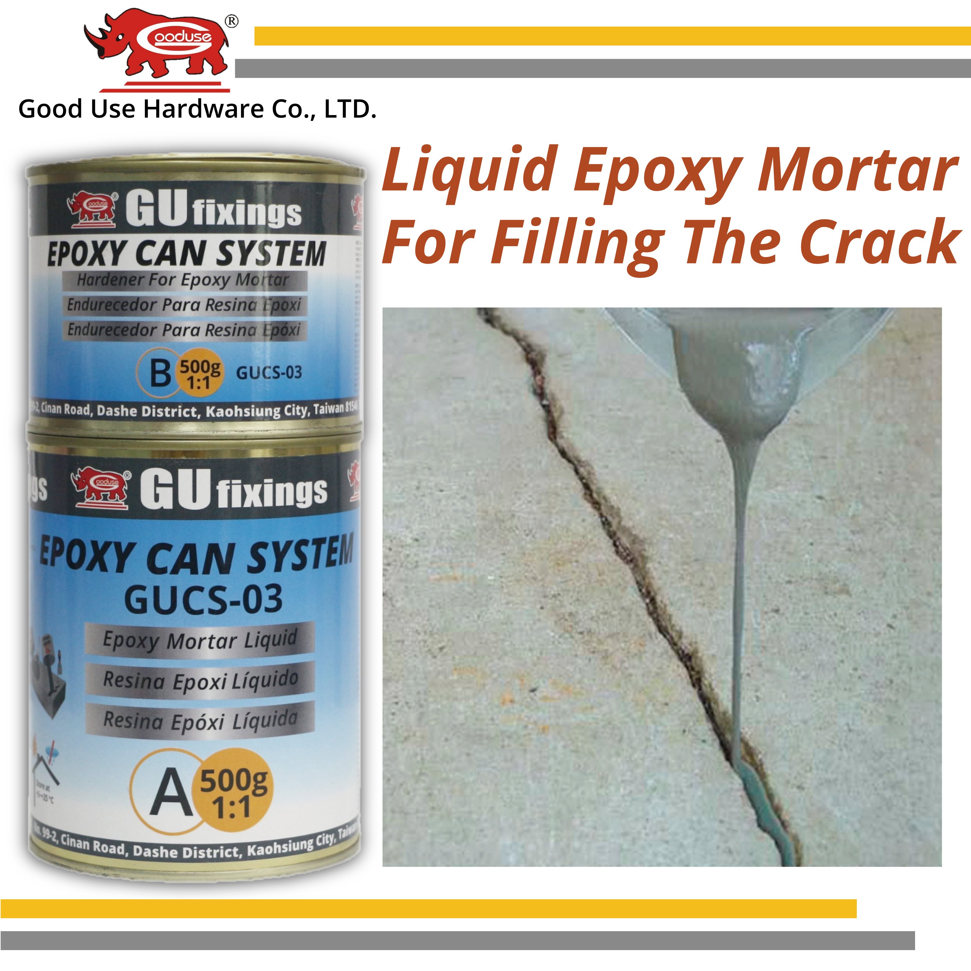 High bonding epoxy liquid adhesive for ceramic tiles and marble floor