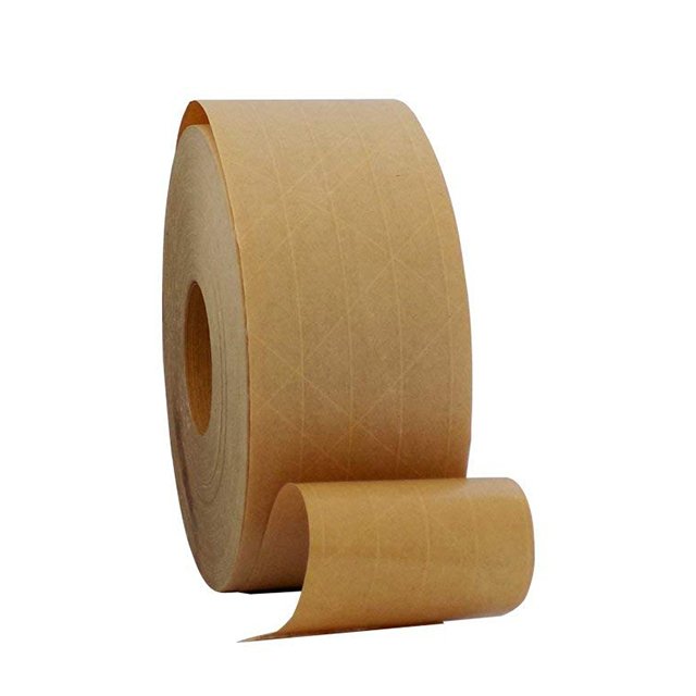 Bailida Fragile Handle with Care Water Activated Gummed Self Adhesive Kraft Paper Tape Waterproof Carton Packing Offer Printing Bailida
