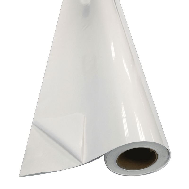Self Adhesive Thermal Label Coated Paper Material Label Sticker For Printed Logo Printing In Jumbo Roll Rolls With Glassine