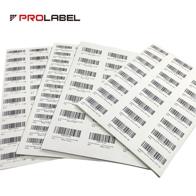 High Quality White Waterproof Adhesive Vinyl Label Sticker A4 210x297mm Brand Logo Barcode Stickers Labels Custom