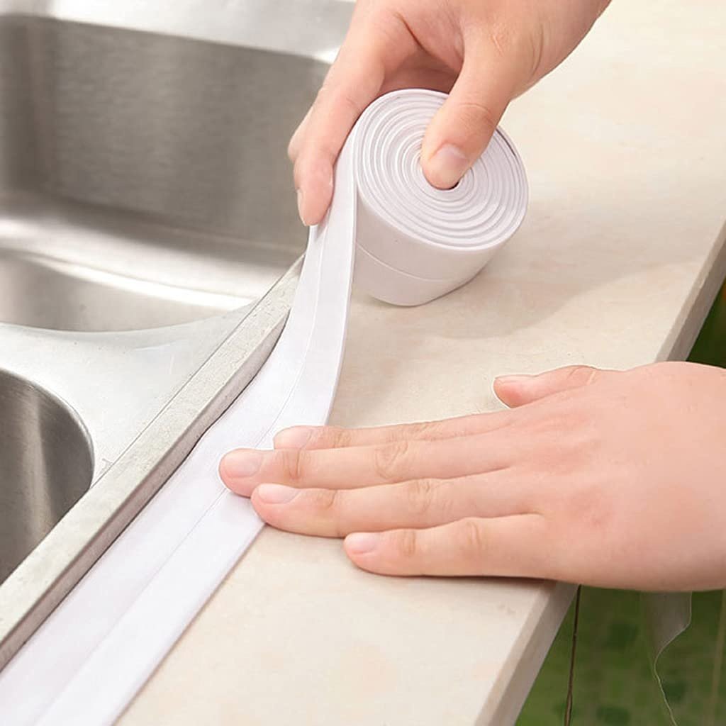 Self Adhesive Tape Sealing Tape Strip Waterproof Wall Sealant Caulking Roll for Bathtub Bathroom Shower Toilet