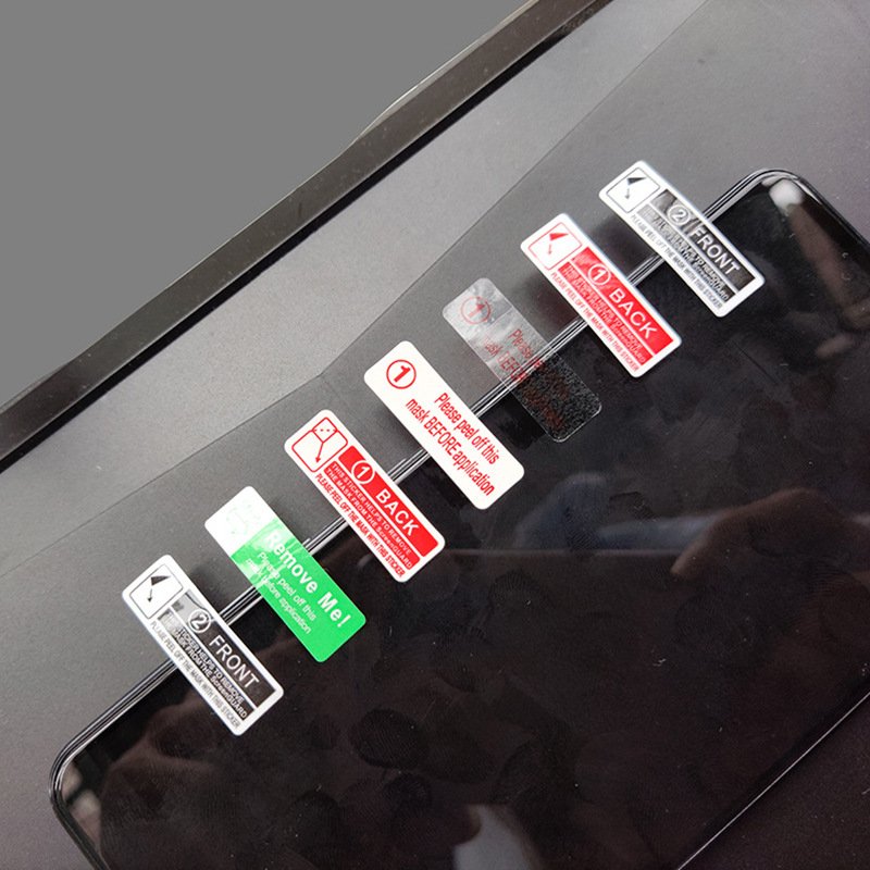 Hand tear high adhesive easy to tear mobile phone tempered film protection film label guide film interval adhesive label