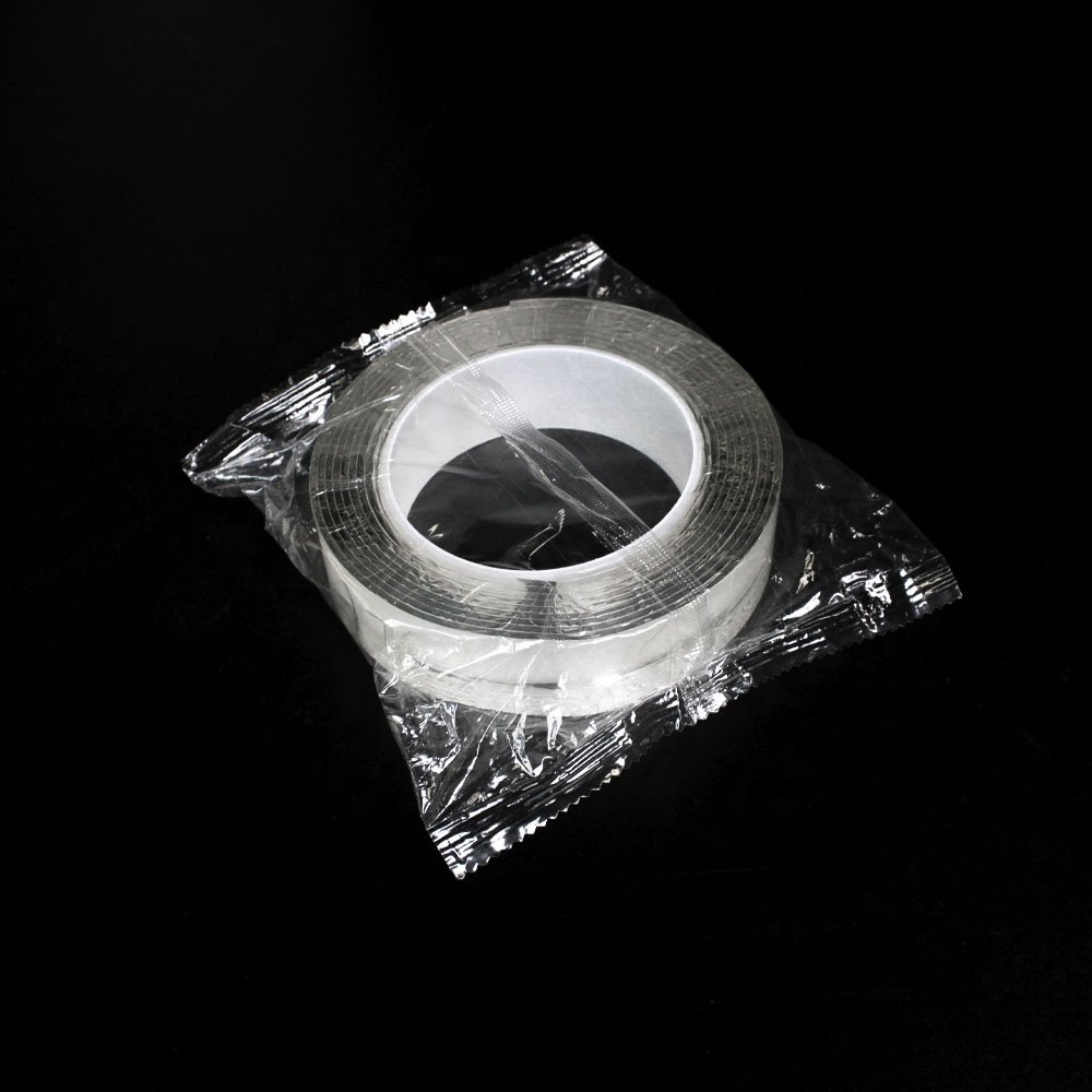 1- Custom Logo Package Removable Recyclable Washable Transparent Color Double Sided Nano Mounting Self Adhesive Tape