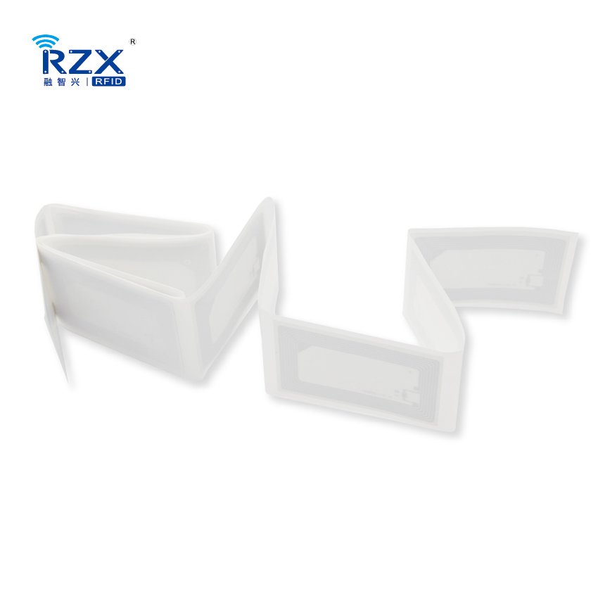 Book inventory management self adhesive 50x80mm 13.56Mhz ICODE SLIX ISO 15693 library rfid tag