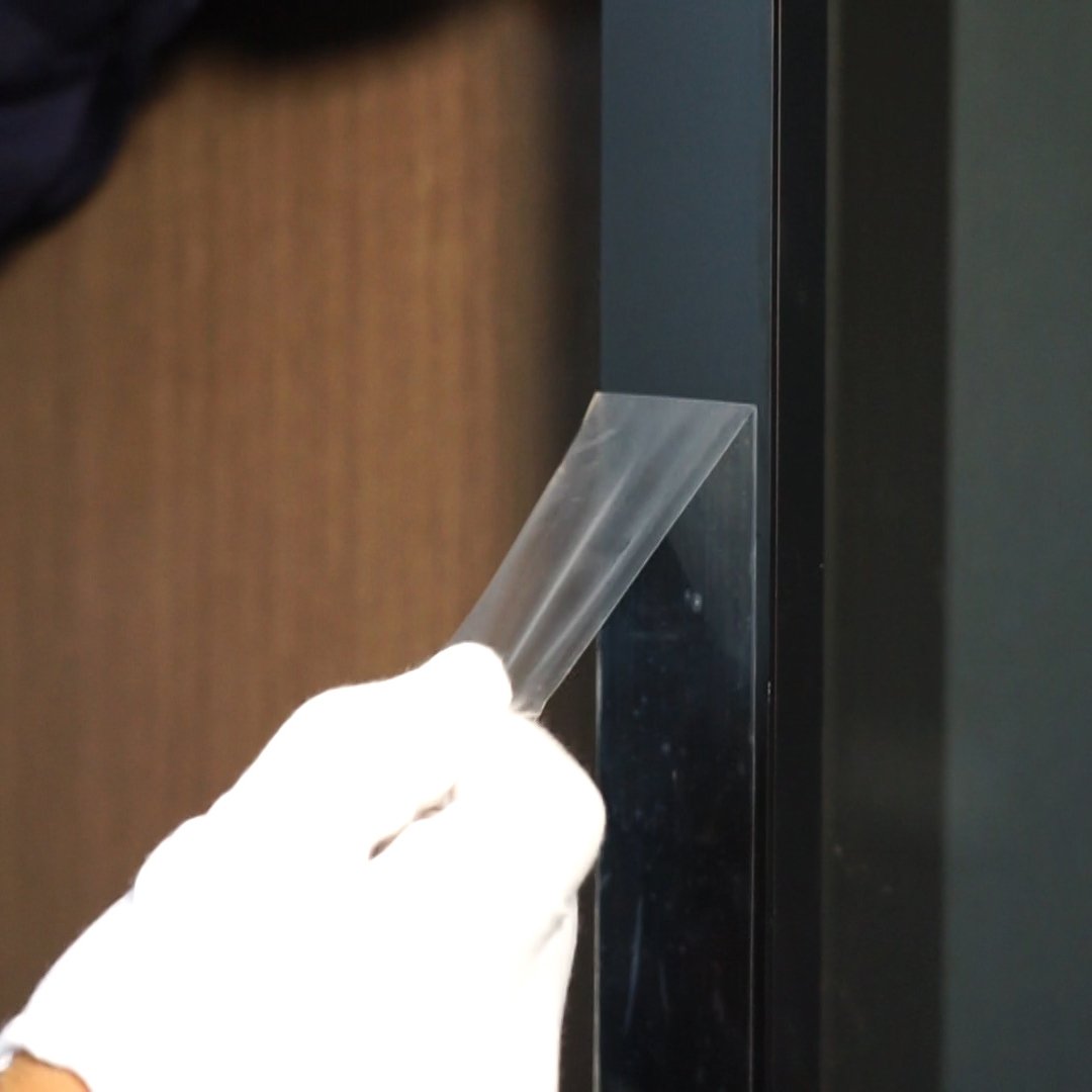 No Glue Residual Plastic Film Adhesion PE window Protection Tape for Aluminium Profiles Windows Doors