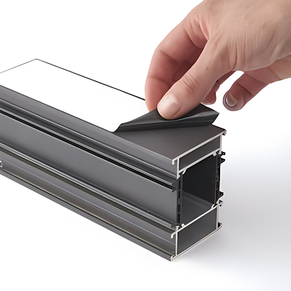 No Glue Residual Plastic Film Adhesion PE window Protection Tape for Aluminium Profiles Windows Doors