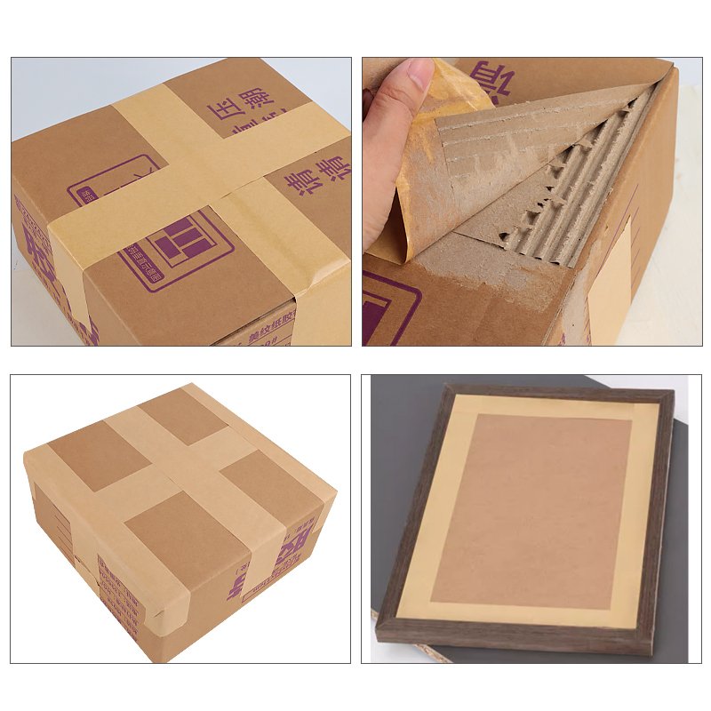 YOUJIANG Carton Reinforced Sealing Packing Seal Gummed Brown Biodegradable Self Adhesive Kraft Paper Tape