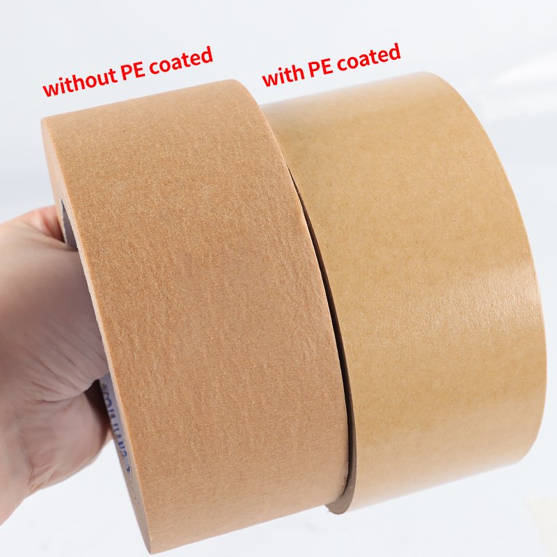 YOUJIANG Carton Reinforced Sealing Packing Seal Gummed Brown Biodegradable Self Adhesive Kraft Paper Tape