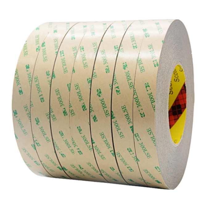 Custom 300LSE 9495LE clear pet double sided adhesive tape 0.17mm adhesive transfer tapes for electronic component