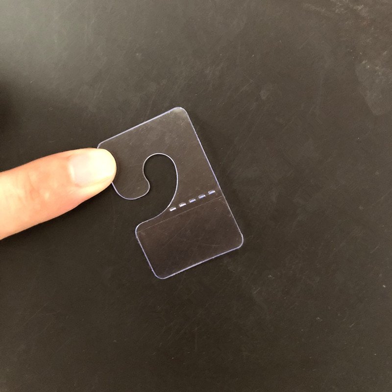 Customized Clear Plastic PVC Self Adhesive Hang Tab