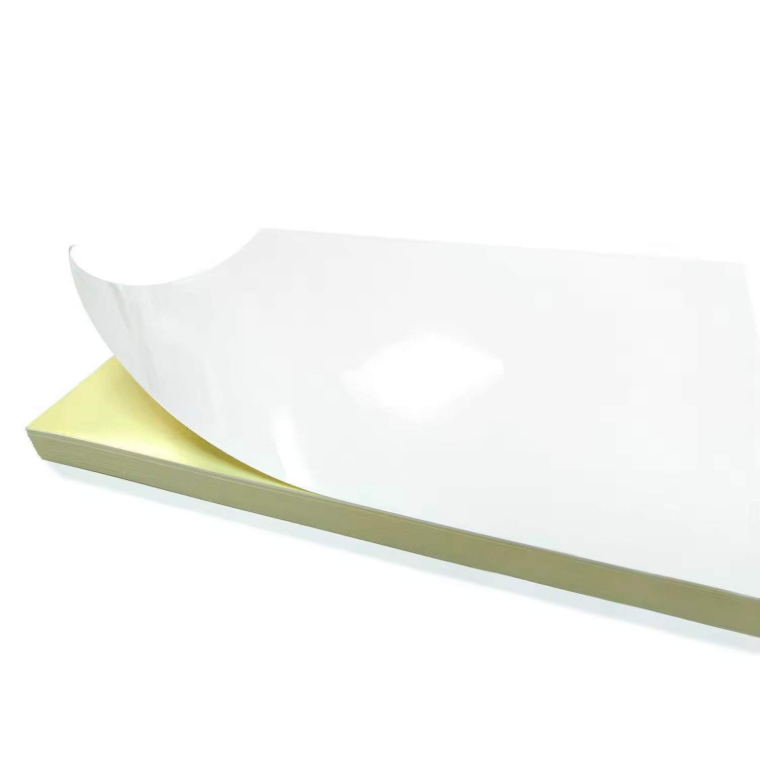 Mirrorkote Cast Coated Semi Mirror Glossy Paper Self Adhesive Label Sticker Paper in Sheet Size of 70x100cm for Printing Factory
