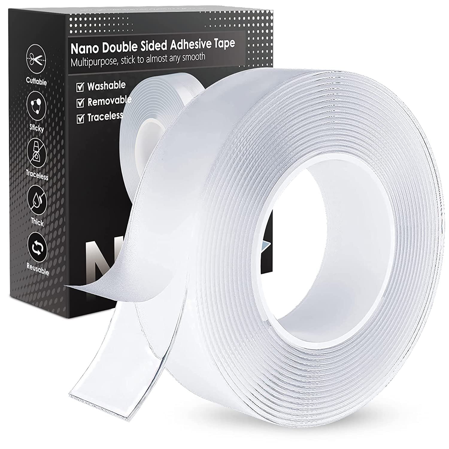 Nano double-sided adhesive can be customized size high viscosity double-sided adhesive tape\