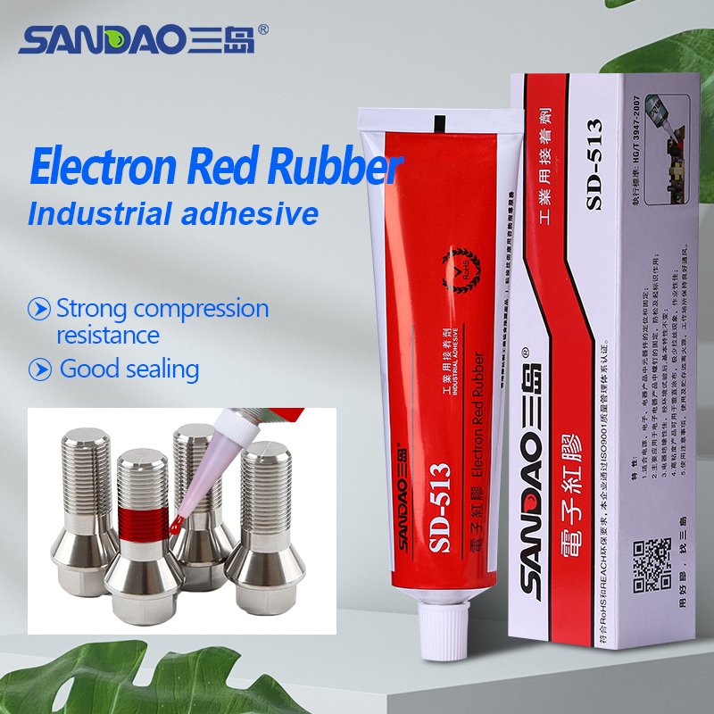 Good Quality Red Silicone Rubber Fixing Glue Electronic Fixed Red Glue Thread Adhesive Thread Locker