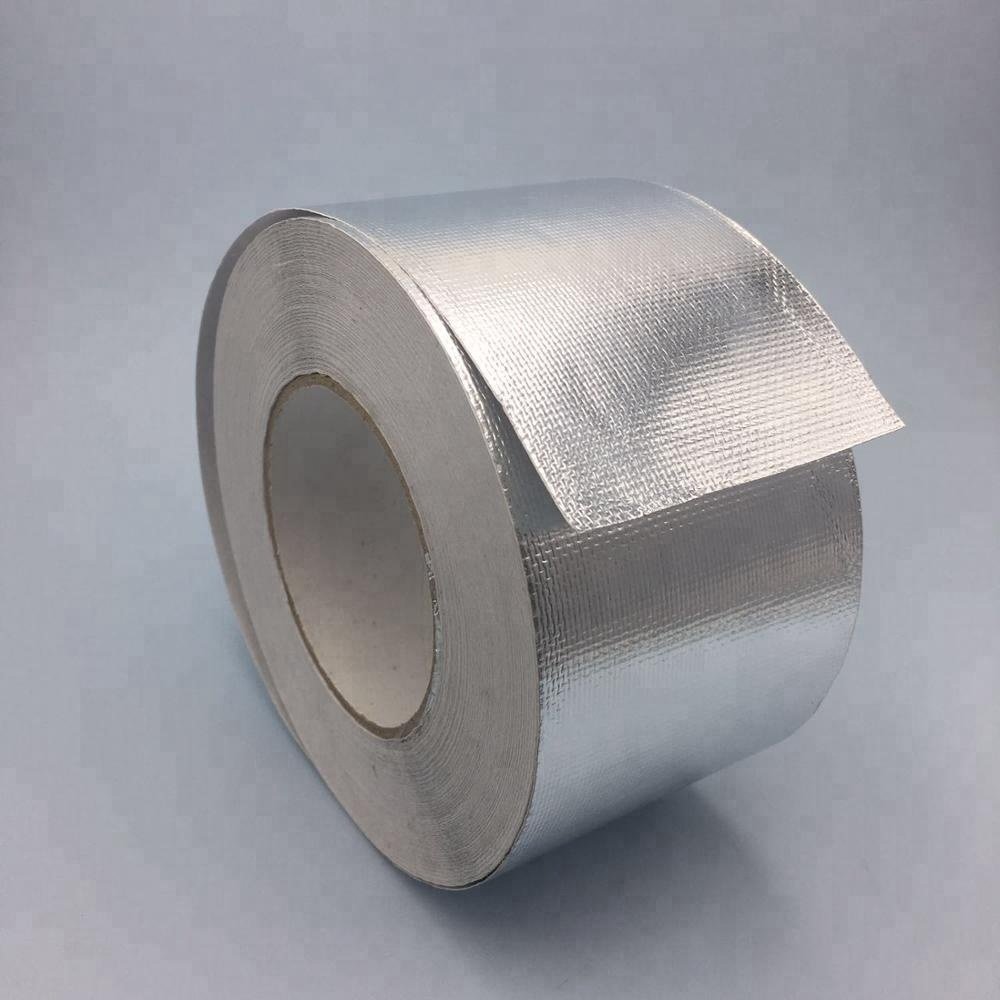 HAVC Acrylic Adhesive Backed Aluminum Foil Fiberglass Cloth Tape