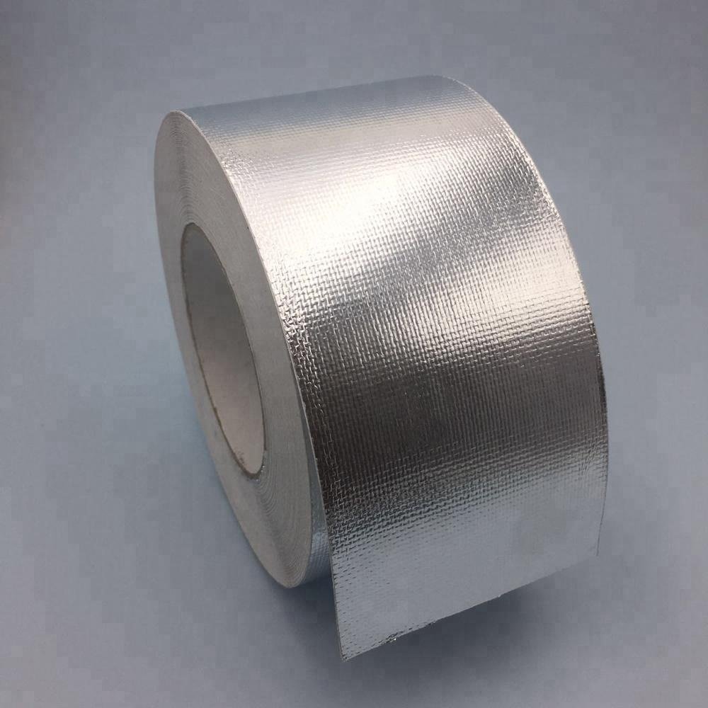 HAVC Acrylic Adhesive Backed Aluminum Foil Fiberglass Cloth Tape