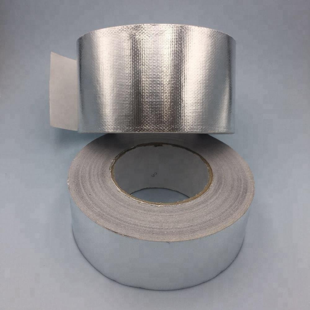 HAVC Acrylic Adhesive Backed Aluminum Foil Fiberglass Cloth Tape