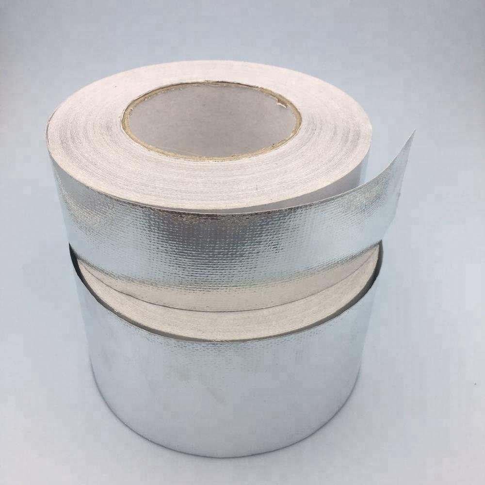 HAVC Acrylic Adhesive Backed Aluminum Foil Fiberglass Cloth Tape
