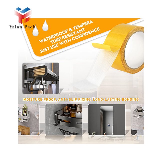 Custom Size Household Adhesives Fiber Tape Sided Fiberglass Mesh Tape Double Sided Mesh Tape