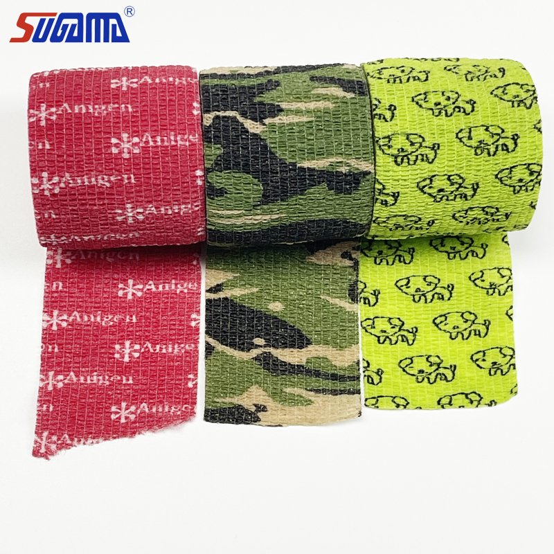 high quality elastic medical self adhesive bandage wrap cohesive bandage