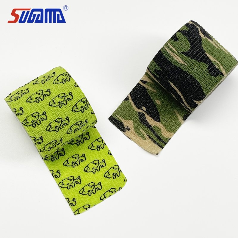 high quality elastic medical self adhesive bandage wrap cohesive bandage