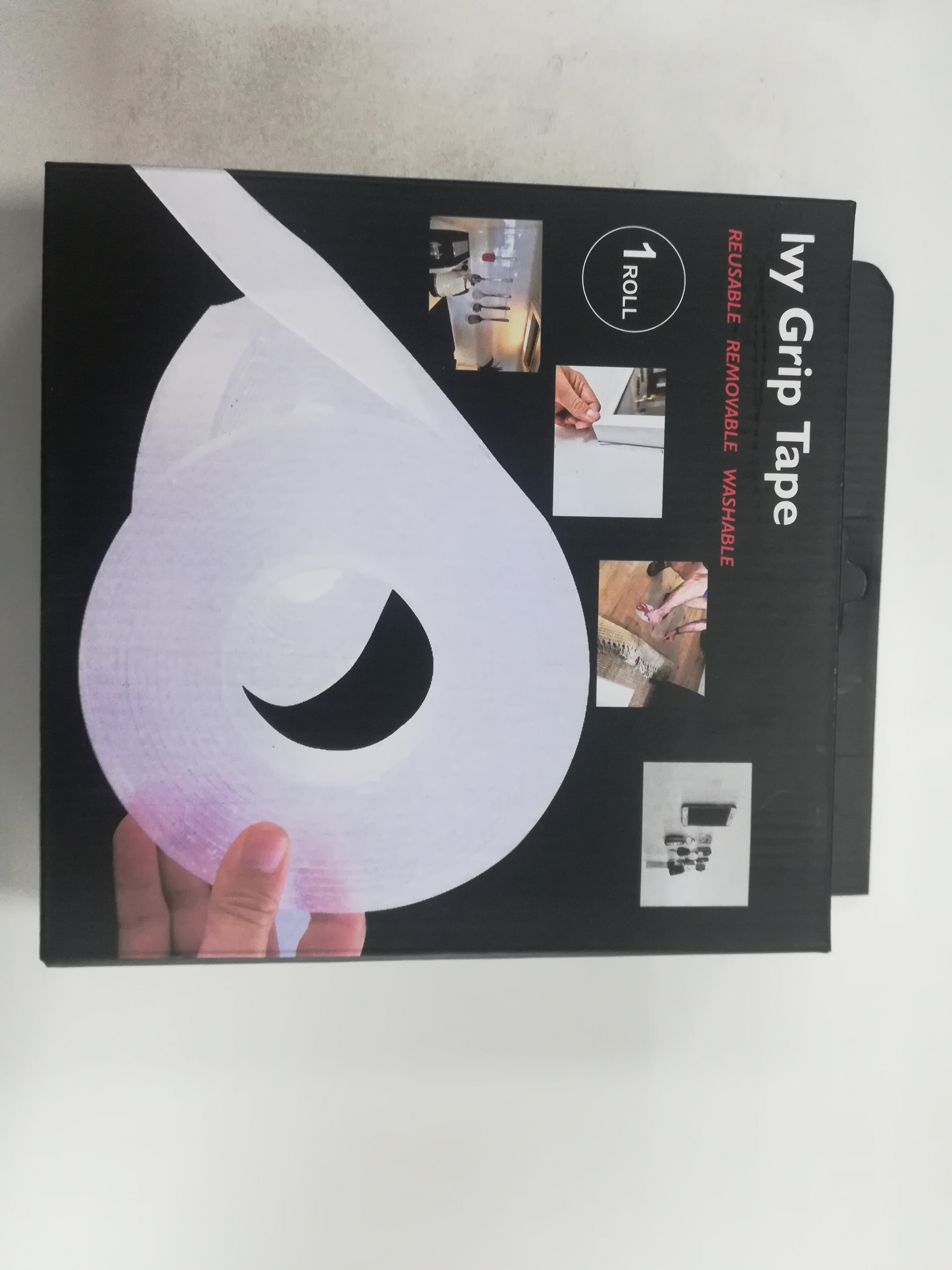 Self stick tape double sided transparent reusable nano grip mounting adhesive tape