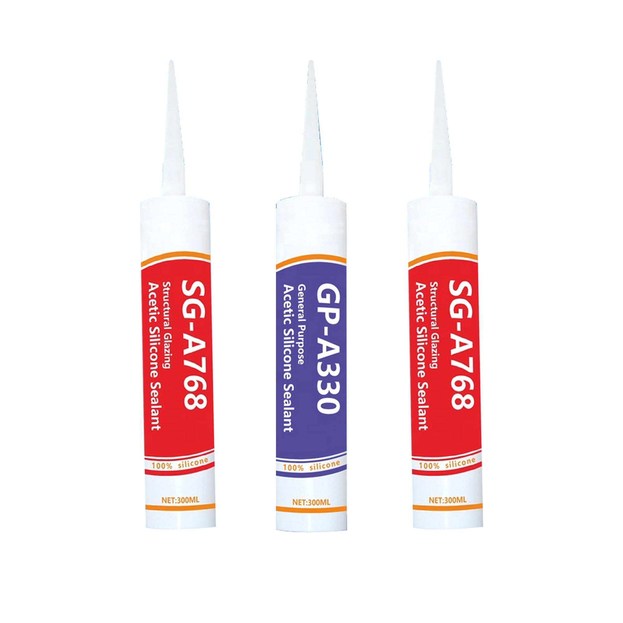 Sealants adhesives acid cure silicone sealant waterproof silicone glue OEM price quick drying advanced adhesive